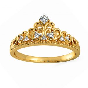 Diamond Ring In 18Kt Gold